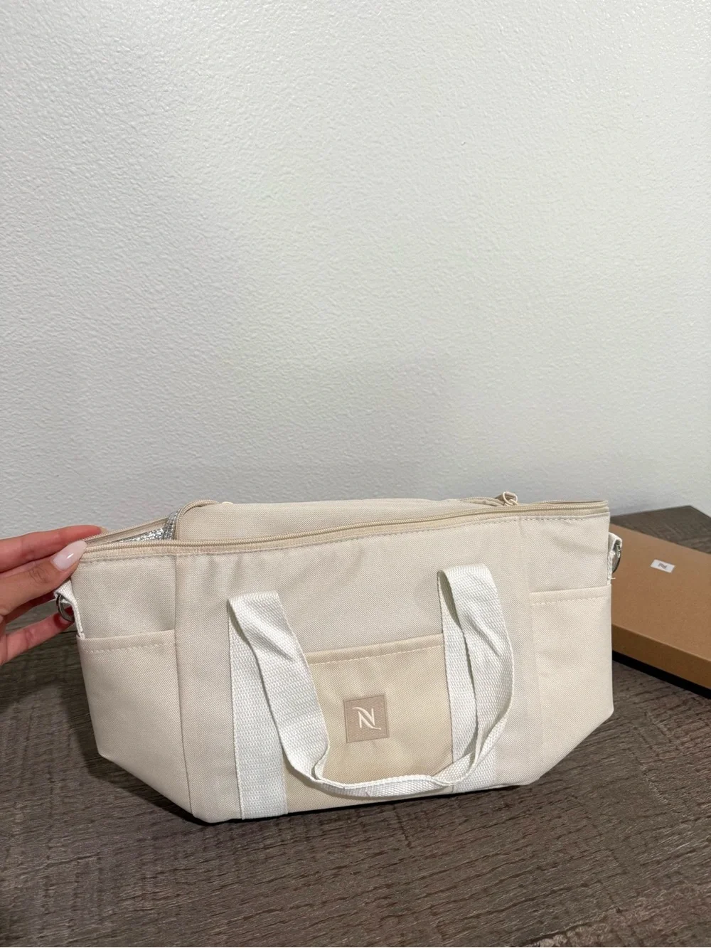 Nespresso Cream Canvas Cosmetic Pouch